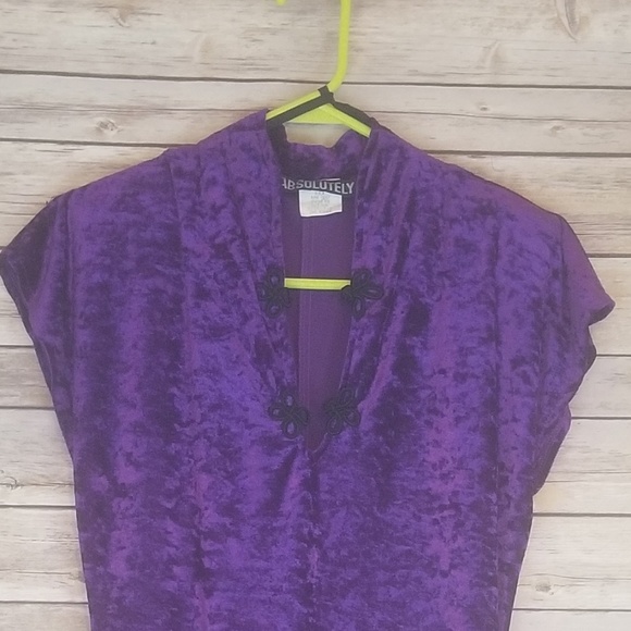 Price cut! Vintage Chinese Purple Evening Dress - Picture 8 of 8